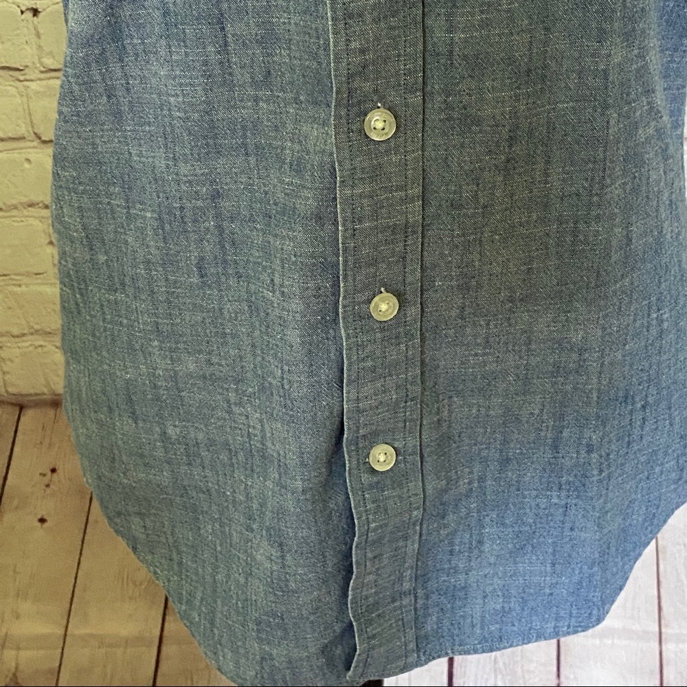 Vineyard Vines Chambray Slim fit Tucker Shirt XS - Picture 5 of 8